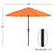 Nature Spring Nature Spring 9 Foot Outdoor Patio Umbrella, Orange 466936LMM - alternate 3